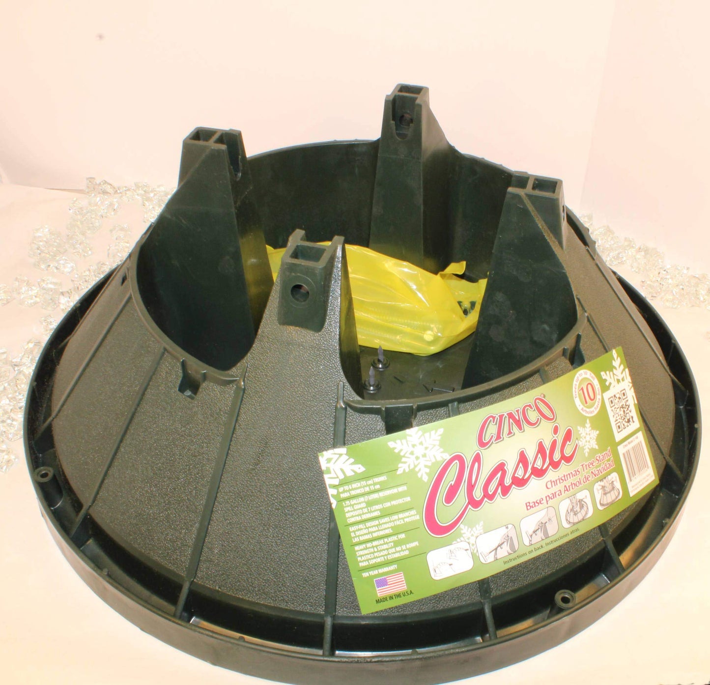 Christmas Tree Stand for Live Trees – Premium, Lightweight & Durable (Fits Tabletop to 10 ft Trees)