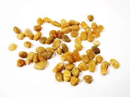Assorted Polished Small Rocks, Natural Yellow