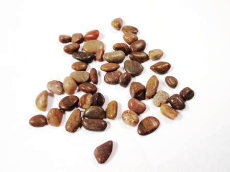 Assorted Polished Small Rocks, Natural Mixed Colors, 0.2”-0.4”